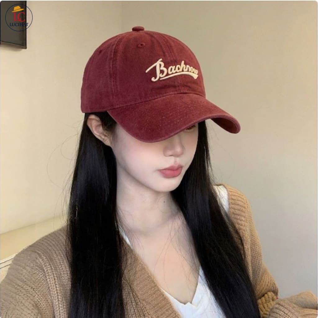 Mũ lưỡi trai thêu Bachnow form rộng
